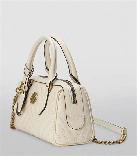 gucci diamante textured leather top handle bag|gucci marmont top handle bag.